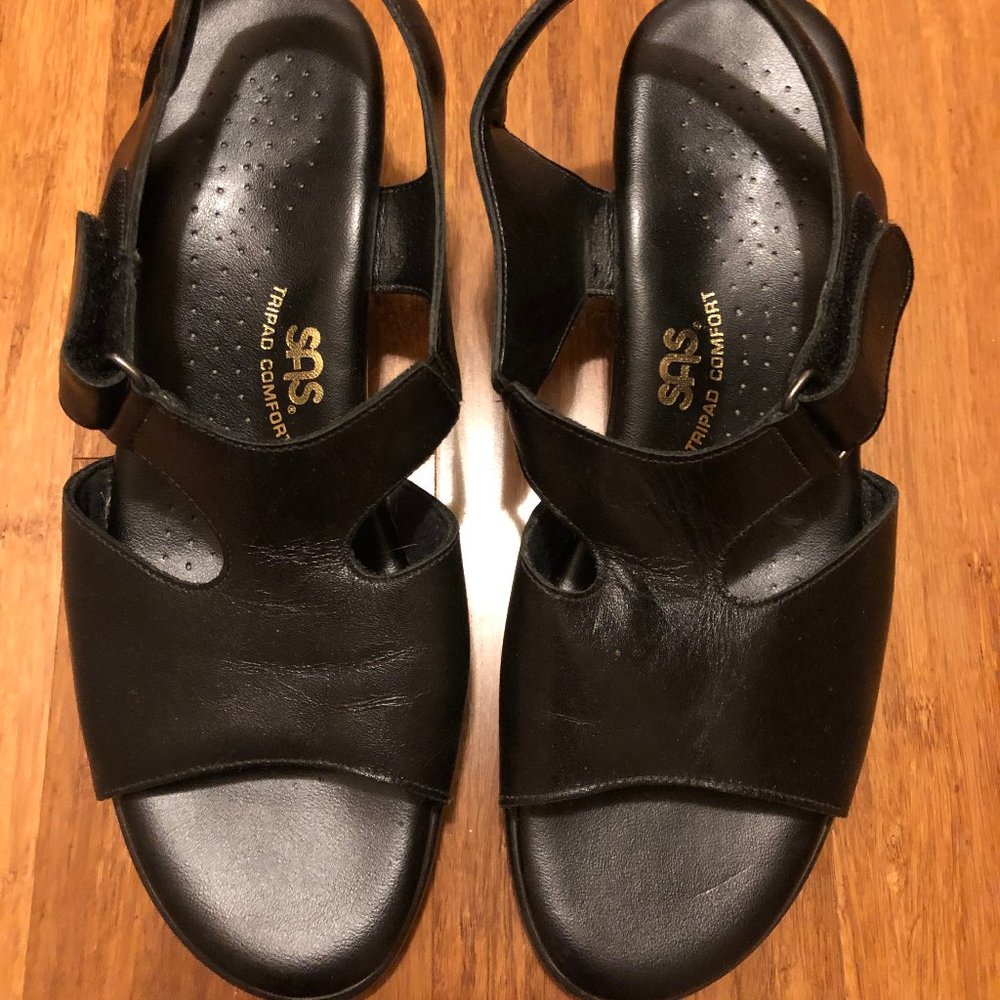 SAS Tripad Comfort Black Suntimer Sandals  8.5 M